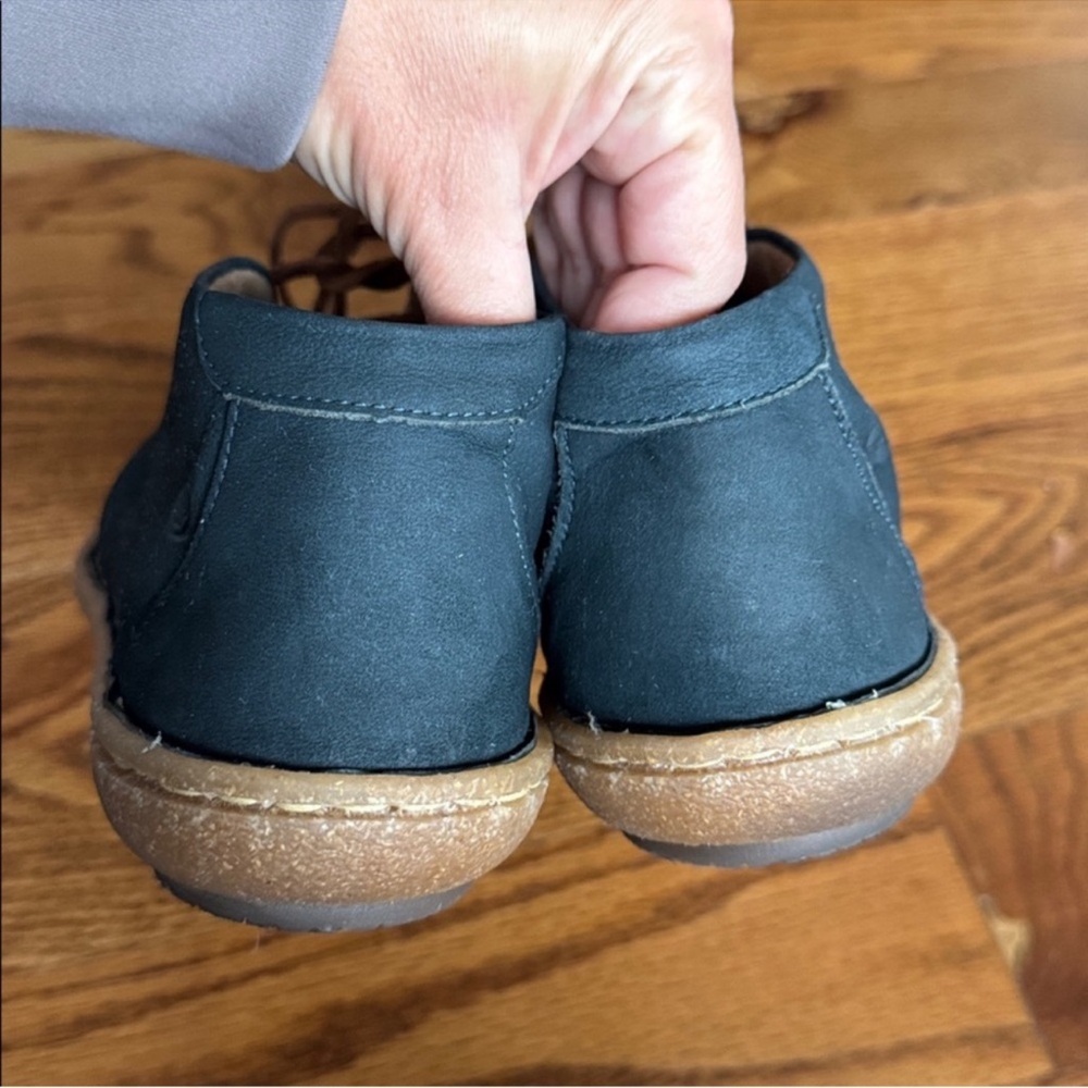 Born Nuala II Navy Sailor Nubuck Suede Leather Booties/Boots Sz 11 Women's Lace - Picture 6 of 11